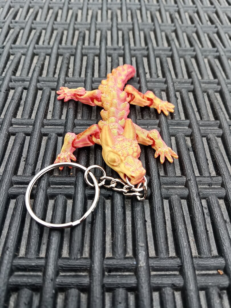 Dragon 1 (gold & red) - 3D Printed
