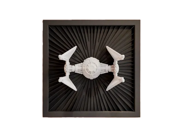 Star Wars - TIE Interceptor - Imperial Starfighter- 3D Printed
