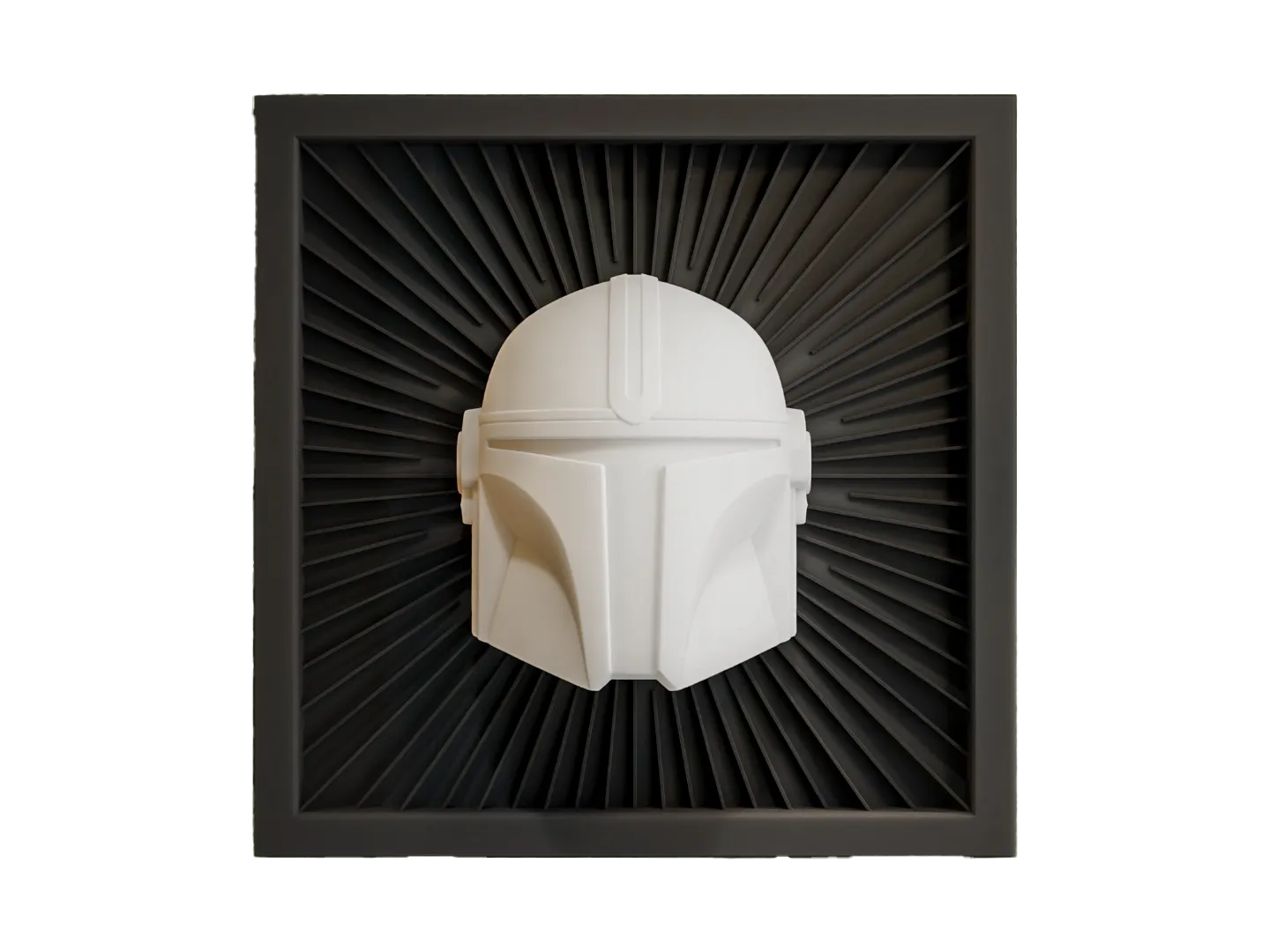 The Mandalorian - Star Wars Wall Art- 3D Printed