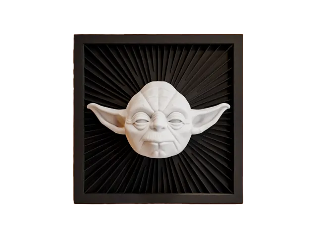 Yoda – Star Wars 3D Wallart- 3D Printed