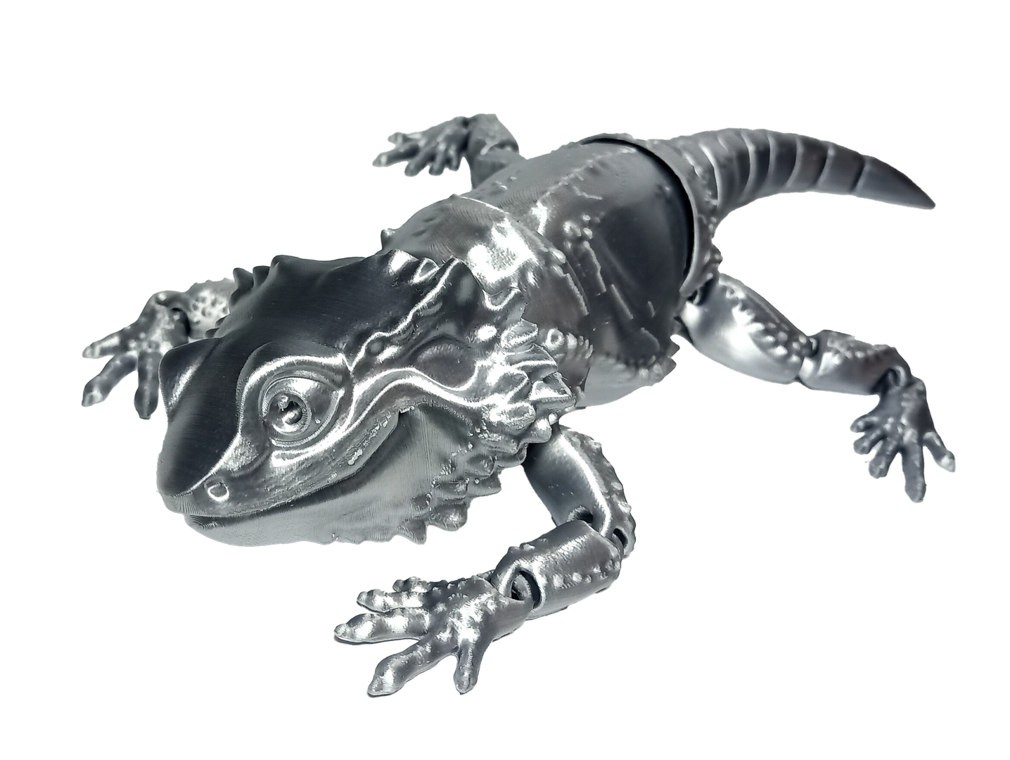 Silver Bearded Dragon - 3D Printed