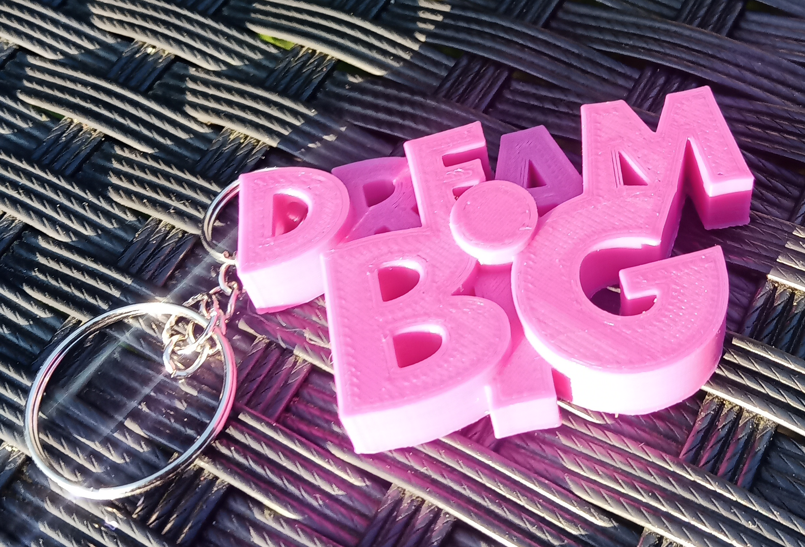 Dream Big (pink) - 3D Printed
