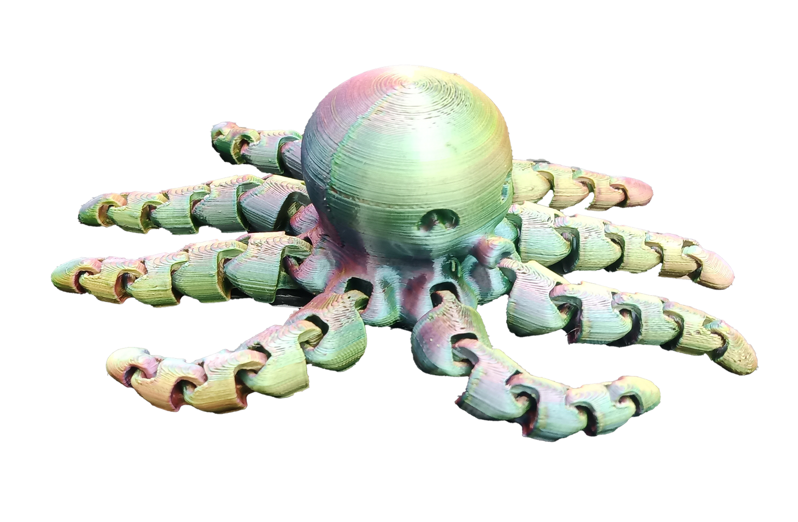 Octopus (red/Tri-colour/ blue & purple) - 3D Printed
