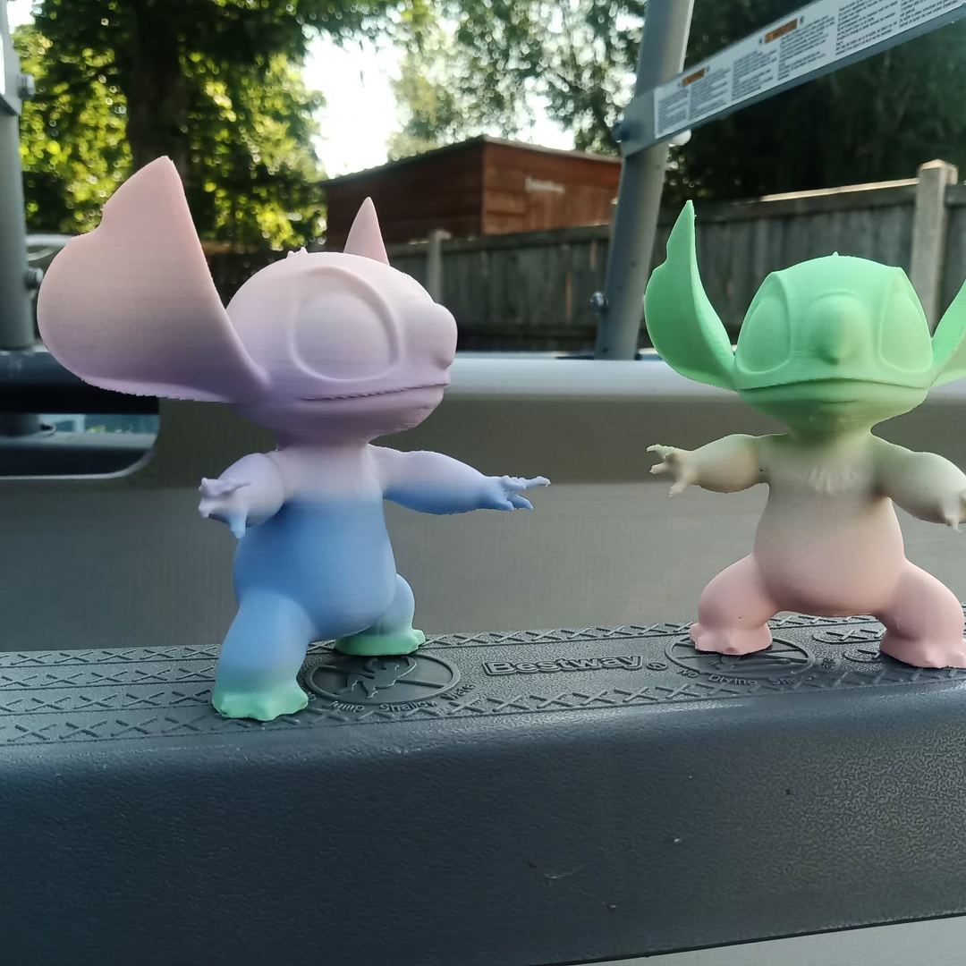 Stitch (rainbow) - 3D Printed